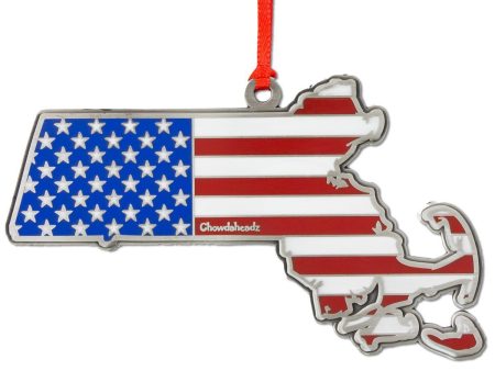 Massachusetts America Christmas Ornament on Sale