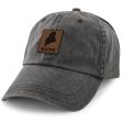 Maine Leather Patch Washed Dad Hat Discount