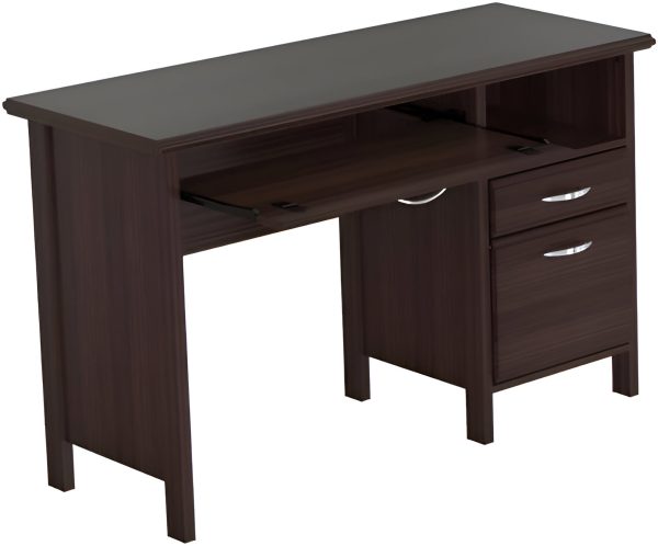 47  Espresso Computer Desk With Two Drawers Online now