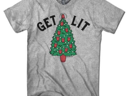 Get Lit Christmas Tree T-Shirt Online Sale