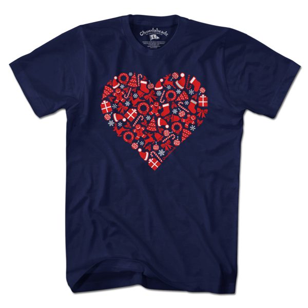 Christmas Icons Heart T-Shirt Online Sale