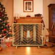 38 x 31 Inch Single Panel Fireplace Screen-Golden Cheap