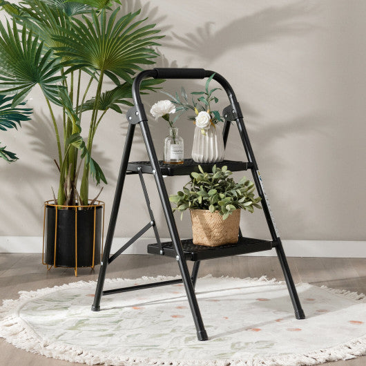 2-Step 3-Step Ladder with Wide Anti-Slip Pedal-2-Step Cheap