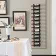 6 9 12-Bottle Rustproof Wall-Mounted Wine Rack-XL on Sale