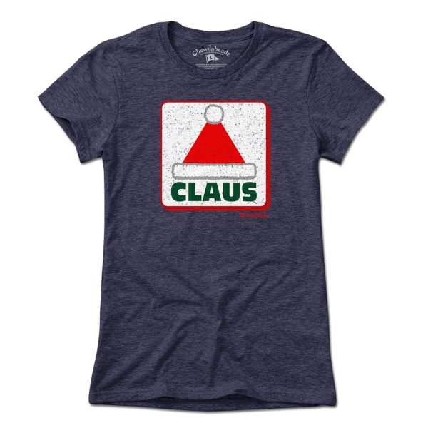 CLAUS Santa Hat Sign T-Shirt Online now