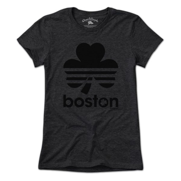 Boston Shamrock Blackout T-Shirt on Sale