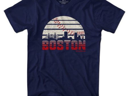 Boston Baseball Skyline T-Shirt Online