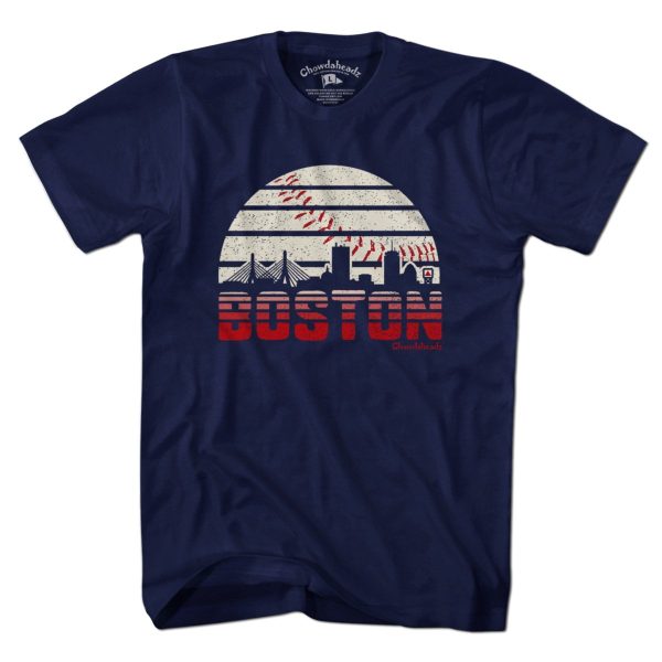 Boston Baseball Skyline T-Shirt Online