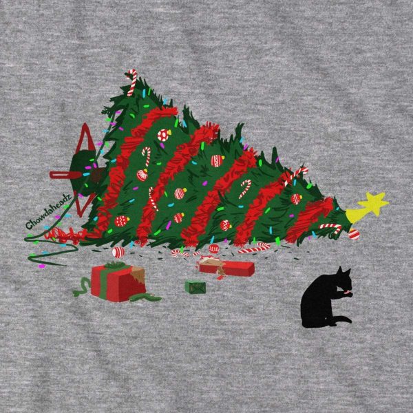 Christmas CATastrophe T-Shirt For Cheap