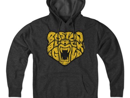 Boston Black & Gold Bear Hoodie For Sale