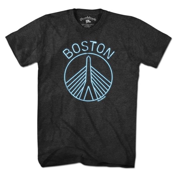 Boston Neon Bridge T-Shirt For Cheap