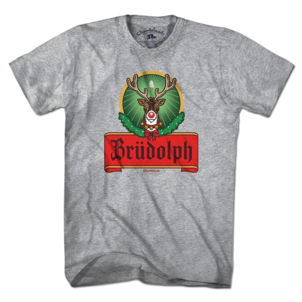 Brudolph Reindeer Label T-Shirt Online Hot Sale