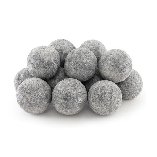 15 Pieces Ceramic Fiber Fire Balls for Outdoor Use-Gray For Discount