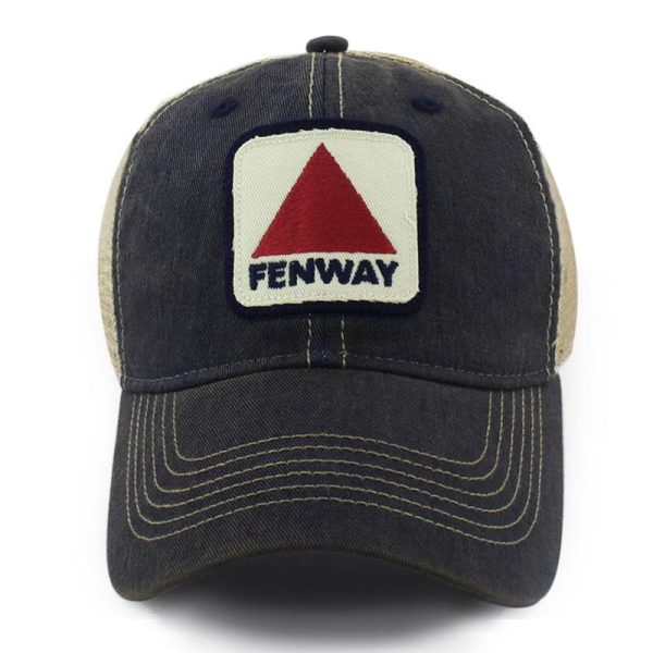 Fenway Patch  Dirty Water  Mesh Trucker Navy Hat Online