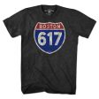 Boston 617 Highway Sign T-Shirt on Sale