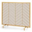 38 x 31 Inch Single Panel Fireplace Screen-Golden Cheap