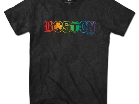 Boston Townie Pride Rainbow T-Shirt Discount