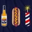 Beer, Hot Dog, Fireworks T-Shirt Online Sale