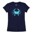 Blue Crab Watercolor T-Shirt on Sale