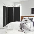 6.2Ft Folding 4-Panel Room Divider for Home Office Living Room-Black Online now