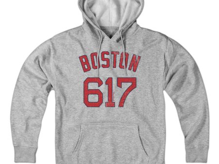 Boston 617 Baseball Hoodie Cheap