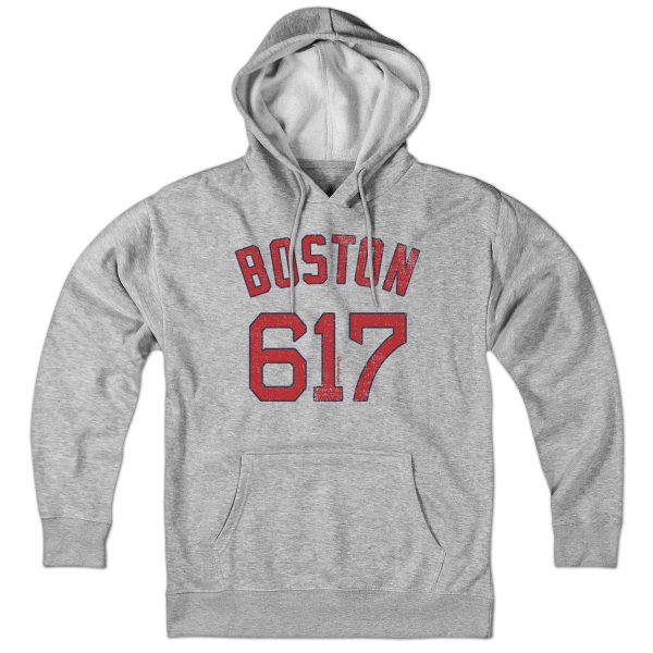 Boston 617 Baseball Hoodie Cheap