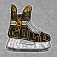 Black & Gold Boston Hockey Skate T-Shirt For Discount