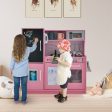 Toddler Pretend Play Kitchen for Boys and Girls 3-6 Years Old-Pink Fashion