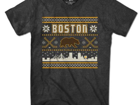 Boston Black & Gold Holiday Sweater T-Shirt Online