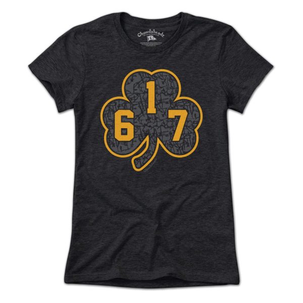 617 Black & Gold Street Shamrock T-Shirt Online Hot Sale