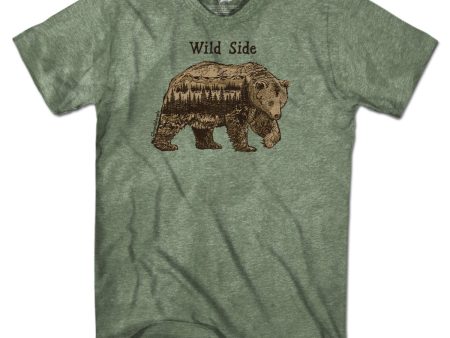 Wild Side Bear T-Shirt For Cheap