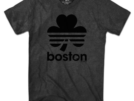 Boston Shamrock Blackout T-Shirt on Sale