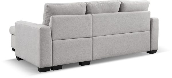 92  Light Gray Polyester Blend Convertible Futon Sleeper Sofa With Black Legs Online