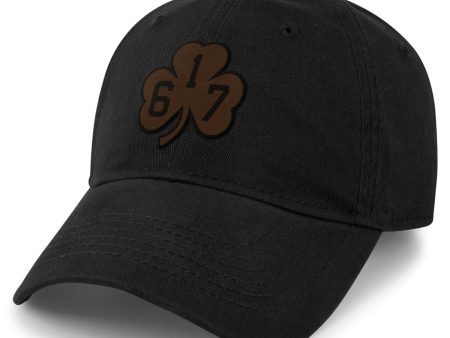 617 Shamrock Leather Patch Dad Hat Hot on Sale