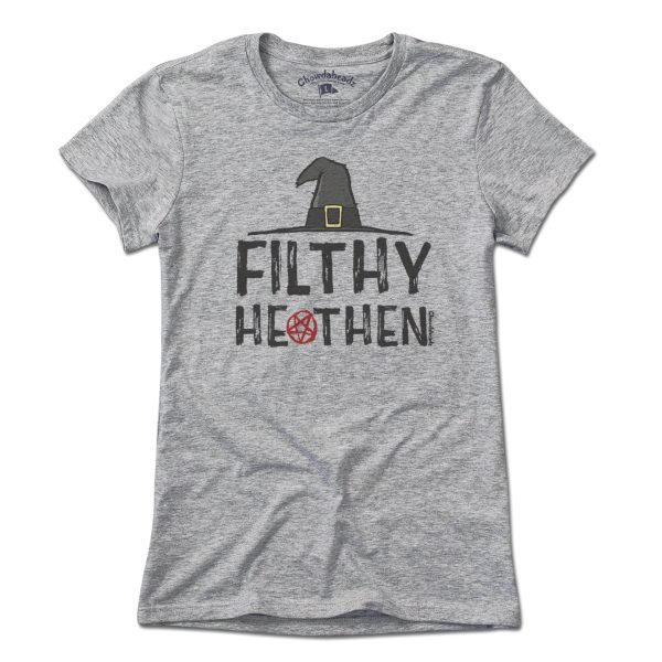 Filthy Heathen Gray T-Shirt Fashion