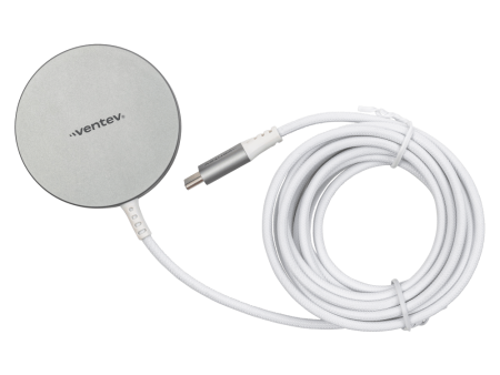 Ventev Ventev - 10ft Alloy 15W Wireless Magnetic Charger - Silver Silver by Ventev Online Hot Sale