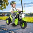 6V Kids Electric Ride on Motorcycle with Bubble Maker and Music-Green Online now