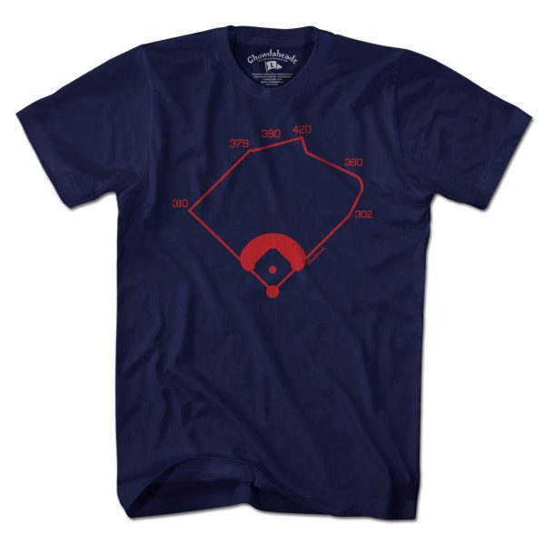 Boston Ballpahk Dimensions T-Shirt Online Hot Sale