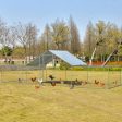 Large Walk-in Metal Chicken Coop with Cover for Farm Backyard For Sale