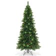 6 7 8 Feet Pre-Lit Artificial Christmas Tree with 300 400 500 LED Lights-8 ft For Cheap