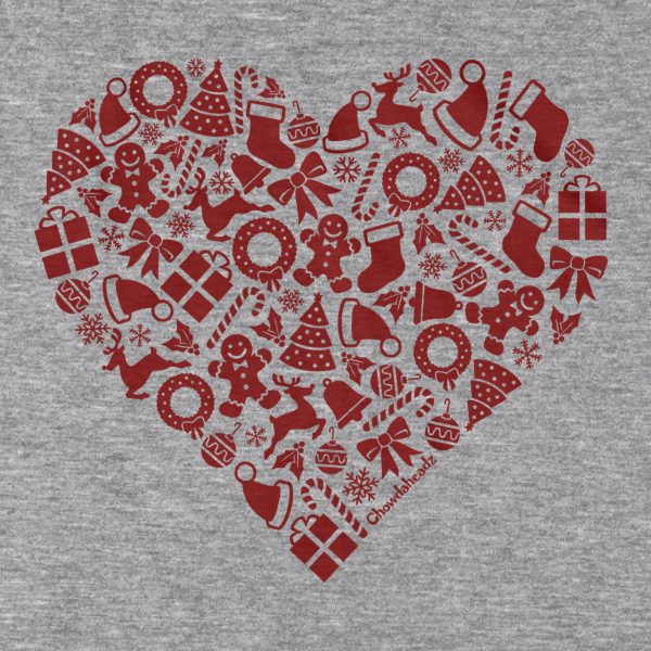 Christmas Icons Heart T-Shirt Online Sale