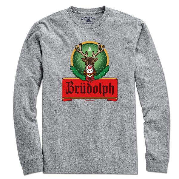 Brudolph Reindeer Label T-Shirt Online Hot Sale