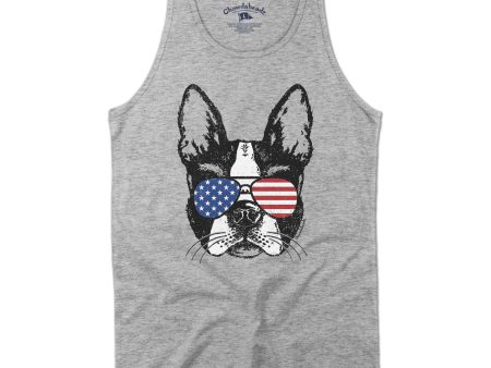 Patriotic Boston Terrier Men s Tank Top Hot on Sale