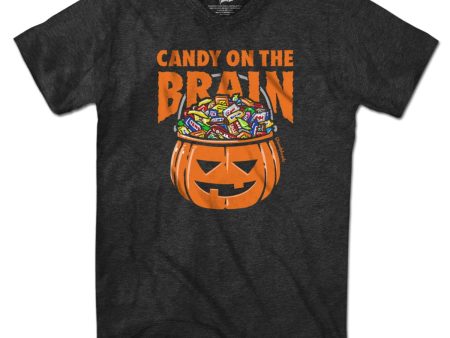 Candy On The Brain Halloween T-Shirt Hot on Sale