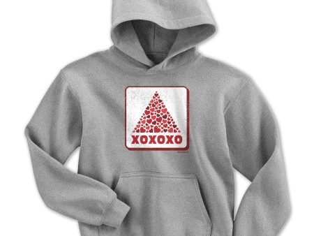 XOXOXO Heart Sign Youth Hoodie Cheap