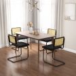 2 Pieces Mid-Century Modern Dining Chair with Cantilever Design-Black on Sale