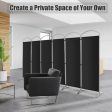 6.2Ft Folding 6-Panel Room Divider for Home Office Living Room-Black Online Sale