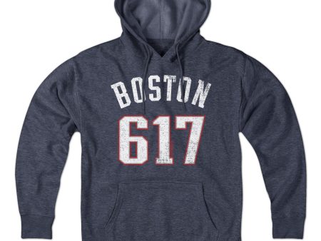 Boston 617 Football Hoodie Hot on Sale