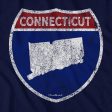 Connecticut Highway Sign T-Shirt For Cheap