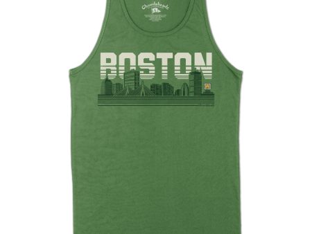 Boston Lined Cityscape Men s Tank Top For Discount